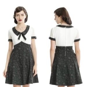 Pin Up Retro Style Black and White Harry Potter Fantastic Beasts Dress